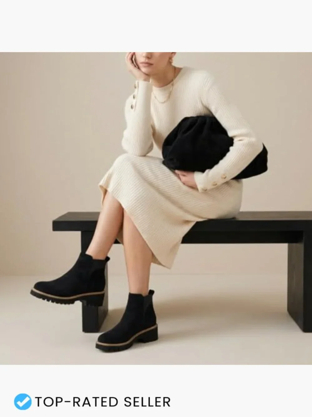 Cushionaire Parade Pull-On Ankle Boots Lightweight Lug Sole Chelsea Style